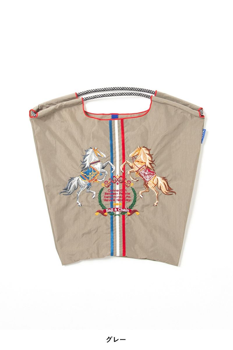 Ball & Chain(ボールアンドチェーン)TWO HORSE (M) ショッピングバック トートバッグ 301024 -7