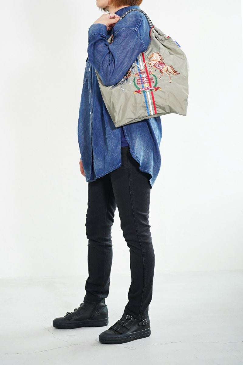 Ball & Chain(ボールアンドチェーン)TWO HORSE (M) ショッピングバック トートバッグ 301024 -13