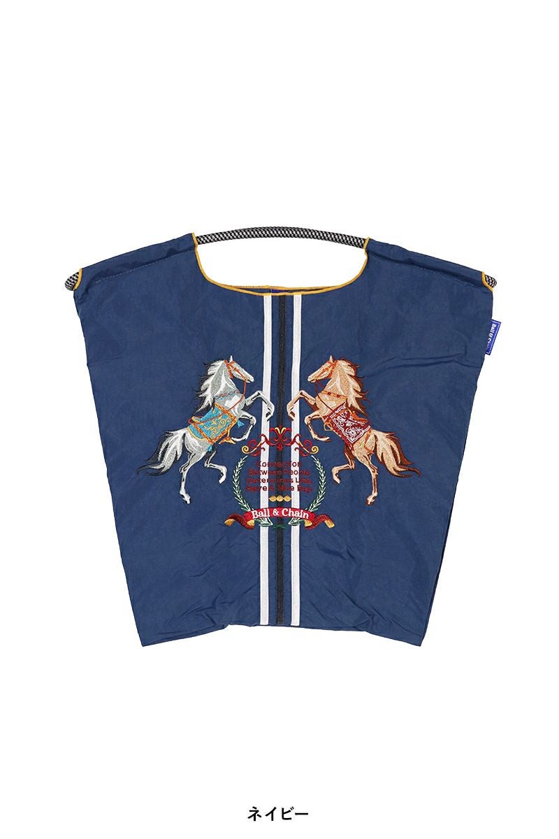 Ball & Chain(ボールアンドチェーン)TWO HORSE (M) ショッピングバック トートバッグ 301024 -14