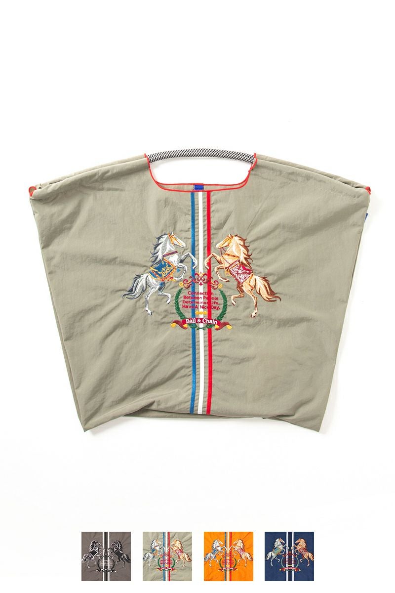 Ball & Chain(ボールアンドチェーン)TWO HORSE (L) ショッピングバック トートバッグ 301124