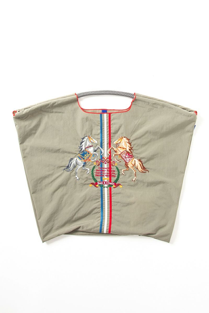 Ball & Chain(ボールアンドチェーン)TWO HORSE (L) ショッピングバック トートバッグ 301124 -1