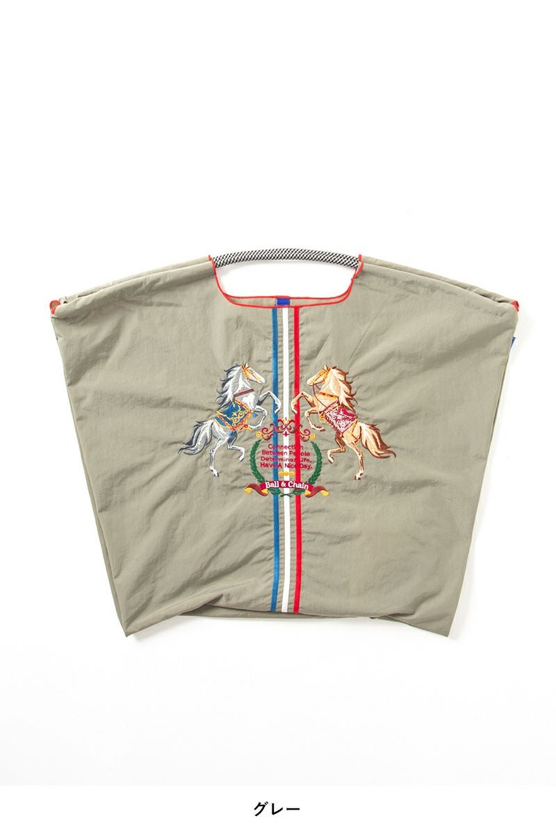 Ball & Chain(ボールアンドチェーン)TWO HORSE (L) ショッピングバック トートバッグ 301124 -7