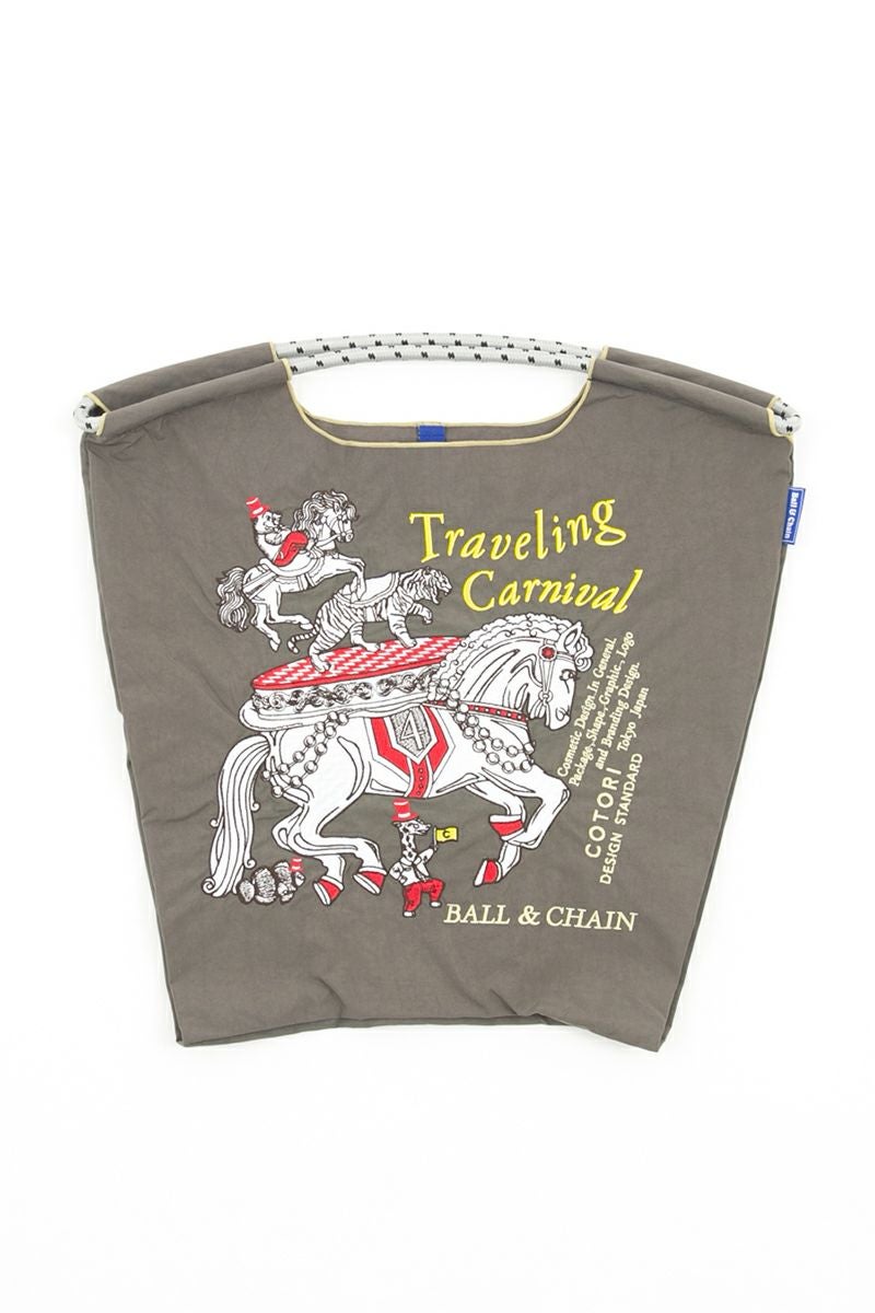 Ball & Chain(ボールアンドチェーン)COTORI DESIGEN CARNIVAL (M) ショッピングバック トートバッグ 321005 -1