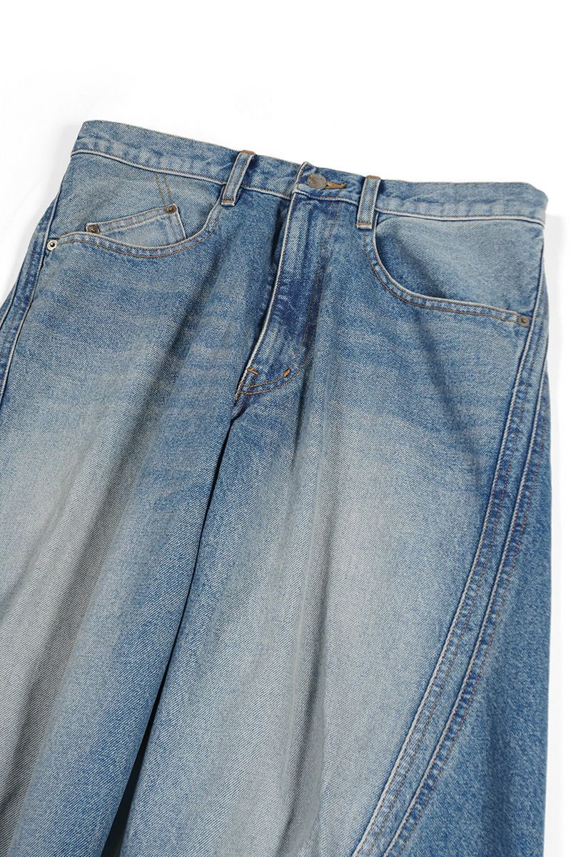 NVRFRGT(ネバーフォーゲット)3D TWISTED WIDE LEG JEANS 3Dツイステッドワイドレッグジーンズ NF242P04B -7