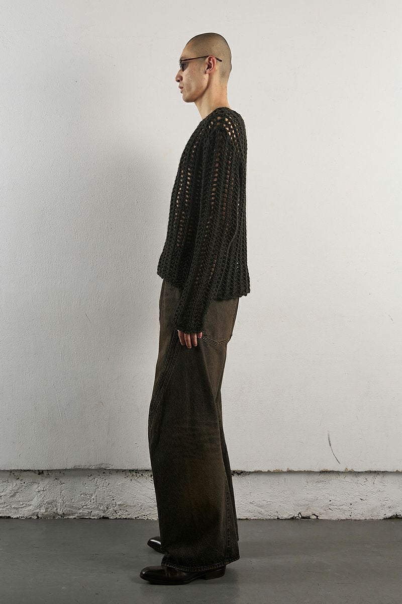 NVRFRGT(ネバーフォーゲット)3D TWISTED WIDE LEG JEANS 3Dツイステッドワイドレッグジーンズ NF242P04D -2