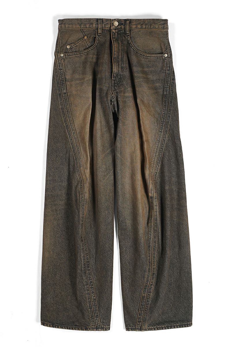 NVRFRGT(ネバーフォーゲット)3D TWISTED WIDE LEG JEANS 3Dツイステッドワイドレッグジーンズ NF242P04D -4