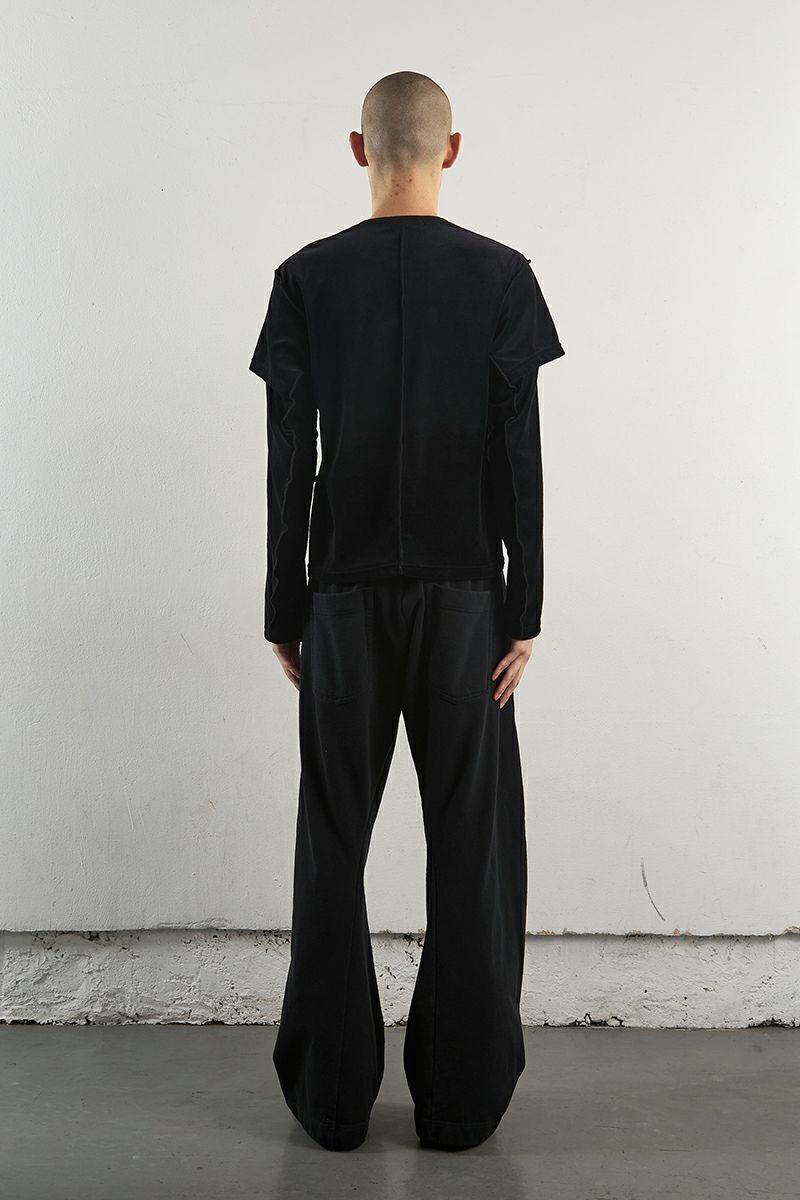 NVRFRGT(ネバーフォーゲット)VELOUR DOUBLE LAYER LONG SLEEVE T-SHIRT ベロアダブルレイヤー長袖Tシャツ NF242T08 -6