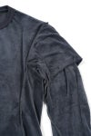 NVRFRGT(ネバーフォーゲット)VELOUR DOUBLE LAYER LONG SLEEVE T-SHIRT ベロアダブルレイヤー長袖Tシャツ NF242T08 -10