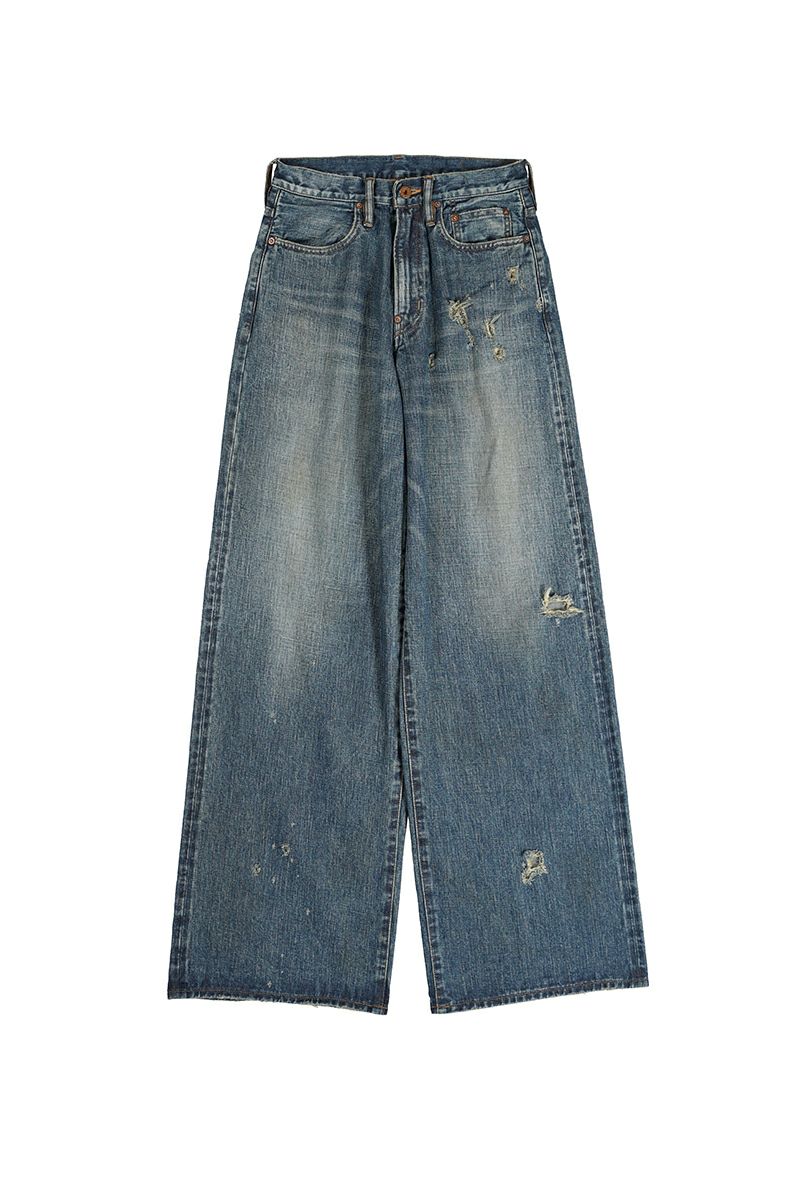 SUGARHILL(シュガーヒル)FADED MODERN DENIM WIDE TROUSERS フェードモダンデニムワイドトラウザー 2441000406
