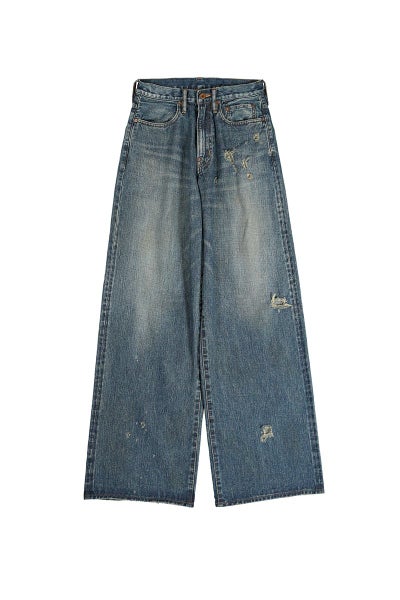 SUGARHILL(シュガーヒル)FADED MODERN DENIM WIDE TROUSERS フェードモダンデニムワイドトラウザー 2441000406