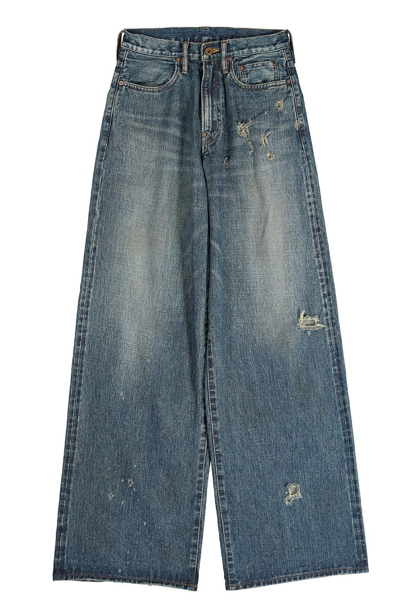 SUGARHILL(シュガーヒル)FADED MODERN DENIM WIDE TROUSERS フェードモダンデニムワイドトラウザー 2441000406 -1