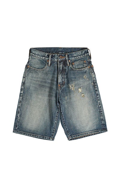 SUGARHILL(シュガーヒル)FADED MODERN DENIM WIDE SHORTS フェードモダンデニムワイドショーツ 2441000409