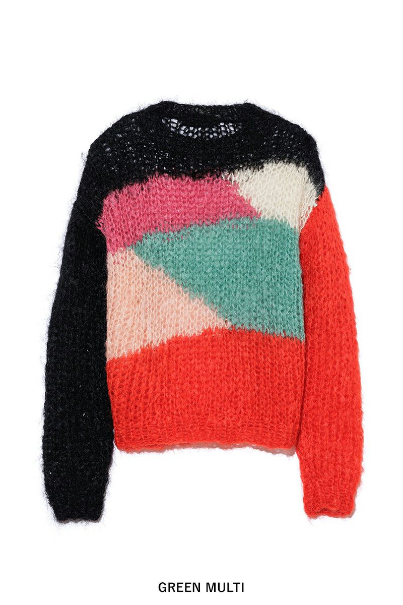 UNUSED アンユーズド 21AW HAND KNIT SWEATER ハンドニットセーター ピンク US2082 UNUSED(アンユーズド) | UNUSED(アンユーズド)Mohair pullover knit