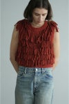 CLANE(クラネ)W FACE FRINGE KNIT VEST ダブルフェイスフリンジニットベスト 17106-2082 -6