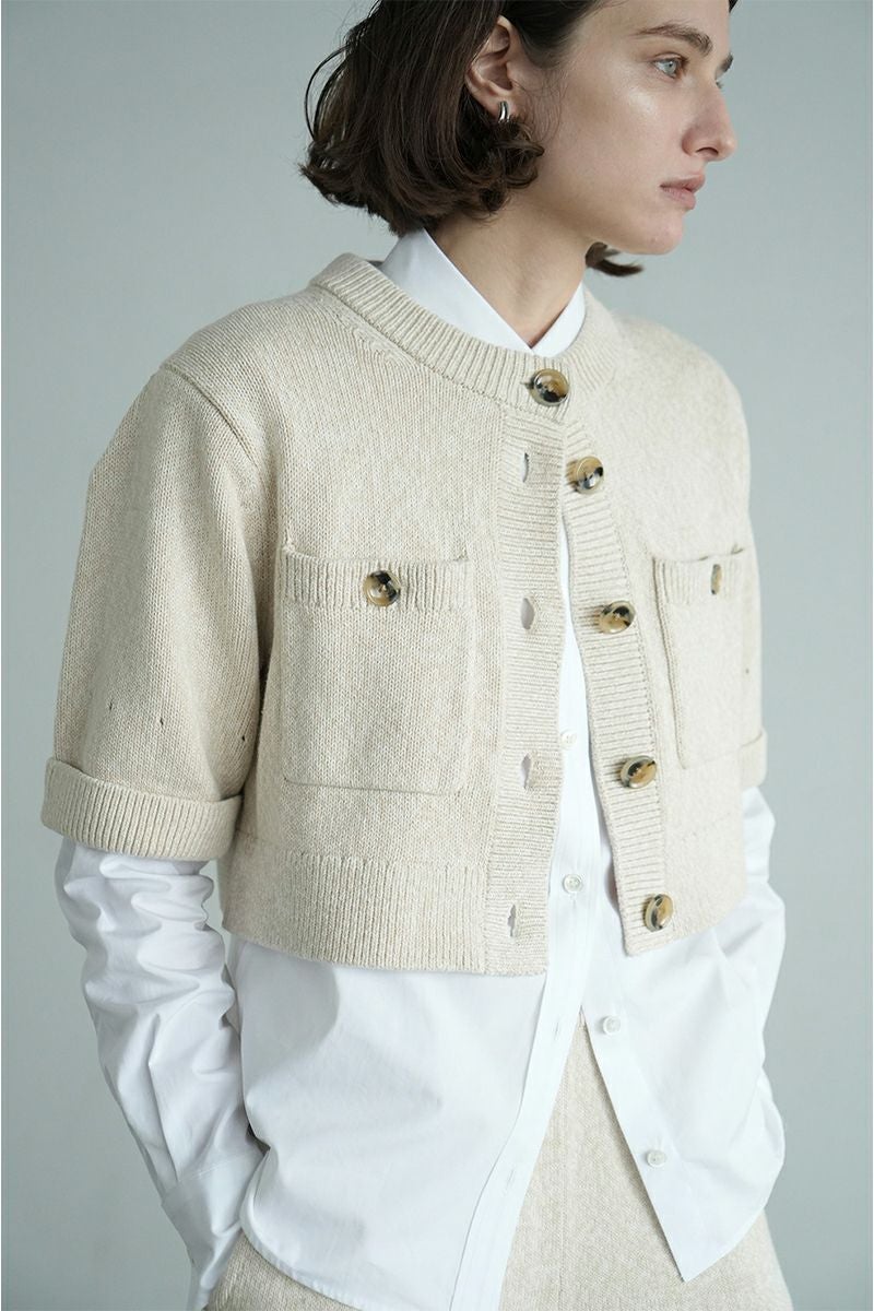 CLANEセットアップハーフスリーブニット上下セットタグ付トップスクラネ CLANE(クラネ) | CLANE(クラネ)HALF SLEEVE KNIT TOPS & PANTS SET