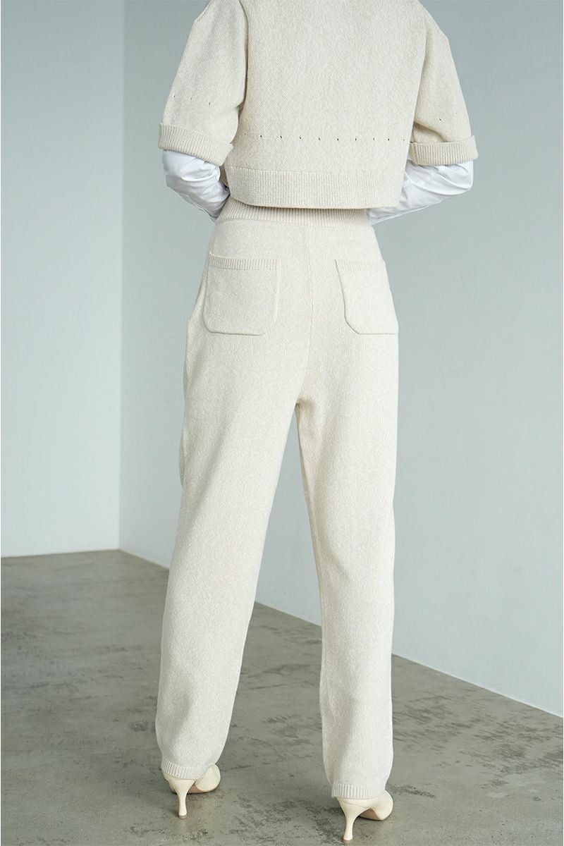 CLANEセットアップハーフスリーブニット上下セットタグ付トップスクラネ CLANE(クラネ) | CLANE(クラネ)HALF SLEEVE KNIT TOPS & PANTS SET