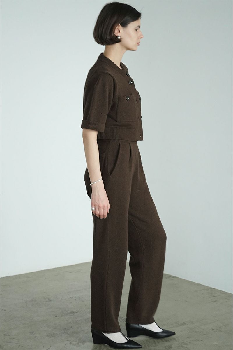 CLANE(クラネ)HALF SLEEVE KNIT TOPS & PANTS SET ハーフスリーブニットトップス＆パンツセット 17112-5012 -9