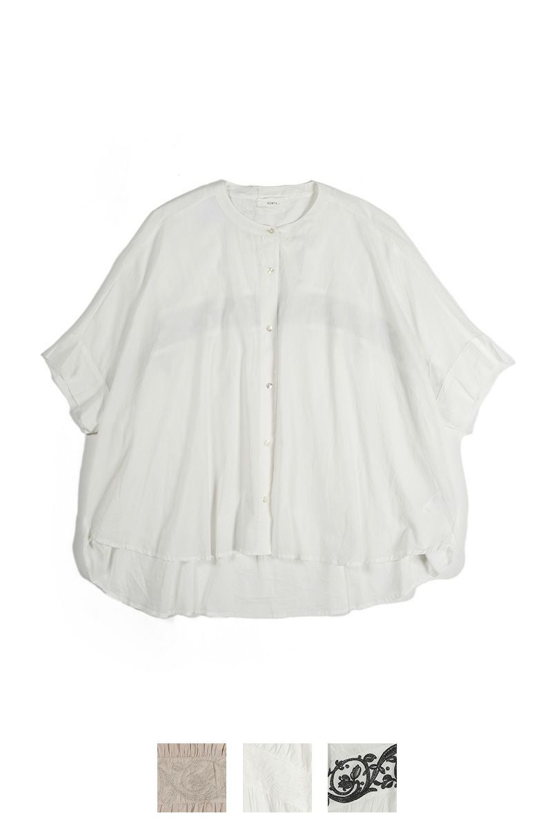 PORTE (ポルト)【広告掲載商品】<br>ブラウス バックギャザー刺繍 500-88504