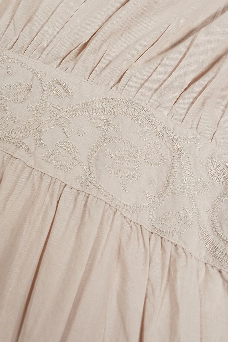 PORTE (ポルト)【広告掲載商品】<br>ブラウス バックギャザー刺繍 500-88504 -10