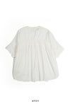 PORTE (ポルト)【広告掲載商品】<br>ブラウス バックギャザー刺繍 500-88504 -12