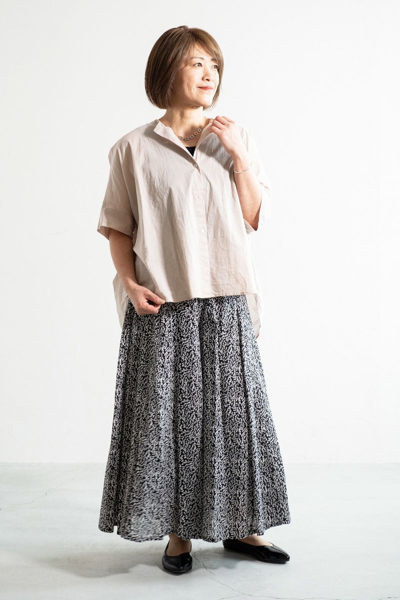 PORTE (ポルト)【広告掲載商品】<br>綿ボイルパネルフレアスカンツ 68501 -3