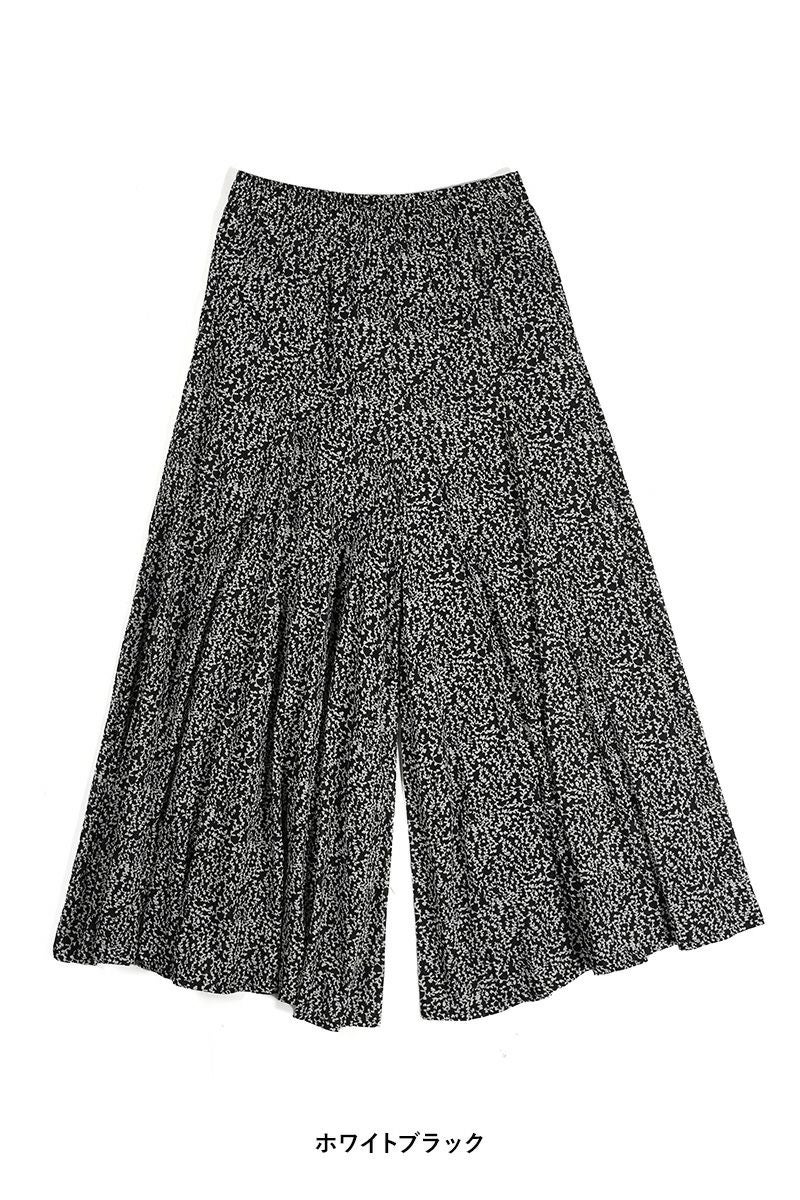 PORTE (ポルト)【広告掲載商品】<br>綿ボイルパネルフレアスカンツ 68501 -12