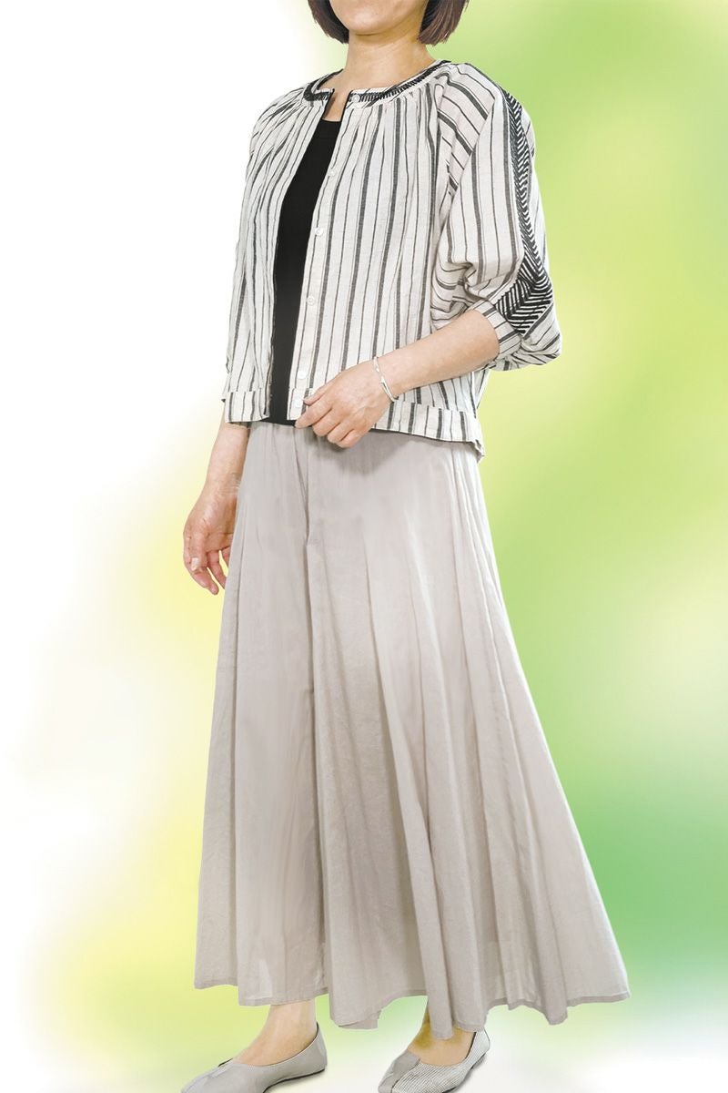 PORTE (ポルト)【広告掲載商品】<br>綿ボイルパネルフレアスカンツ 68501 -13