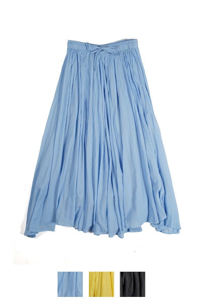 PORTE (ポルト)【広告掲載商品】<br>ギャザースカート 綿ボイル 78501