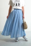 PORTE (ポルト)【広告掲載商品】<br>ギャザースカート 綿ボイル 78501 -1