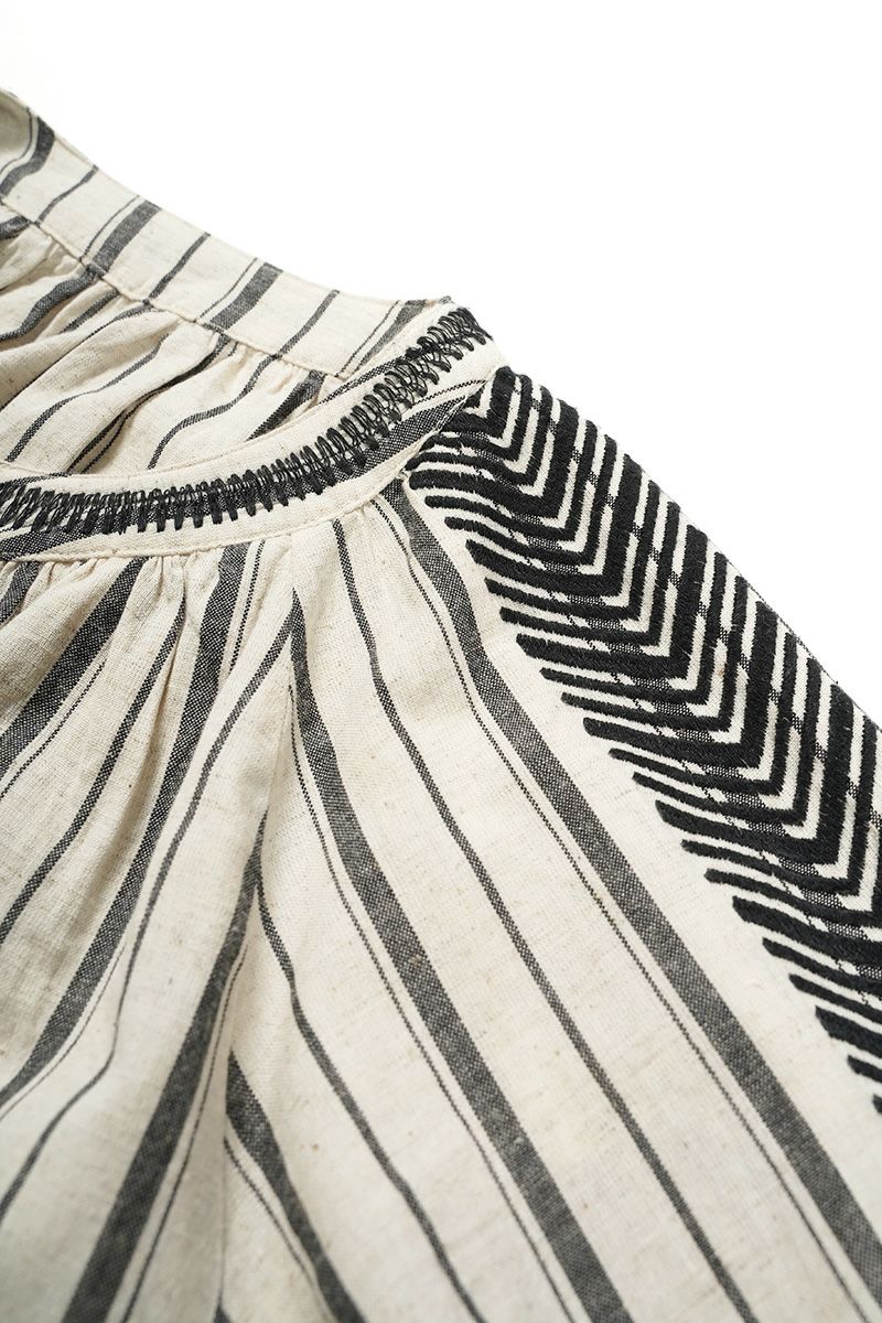 PORTE (ポルト)【広告掲載商品】<br>綿麻刺繍スリーブブラウス 88503 -4