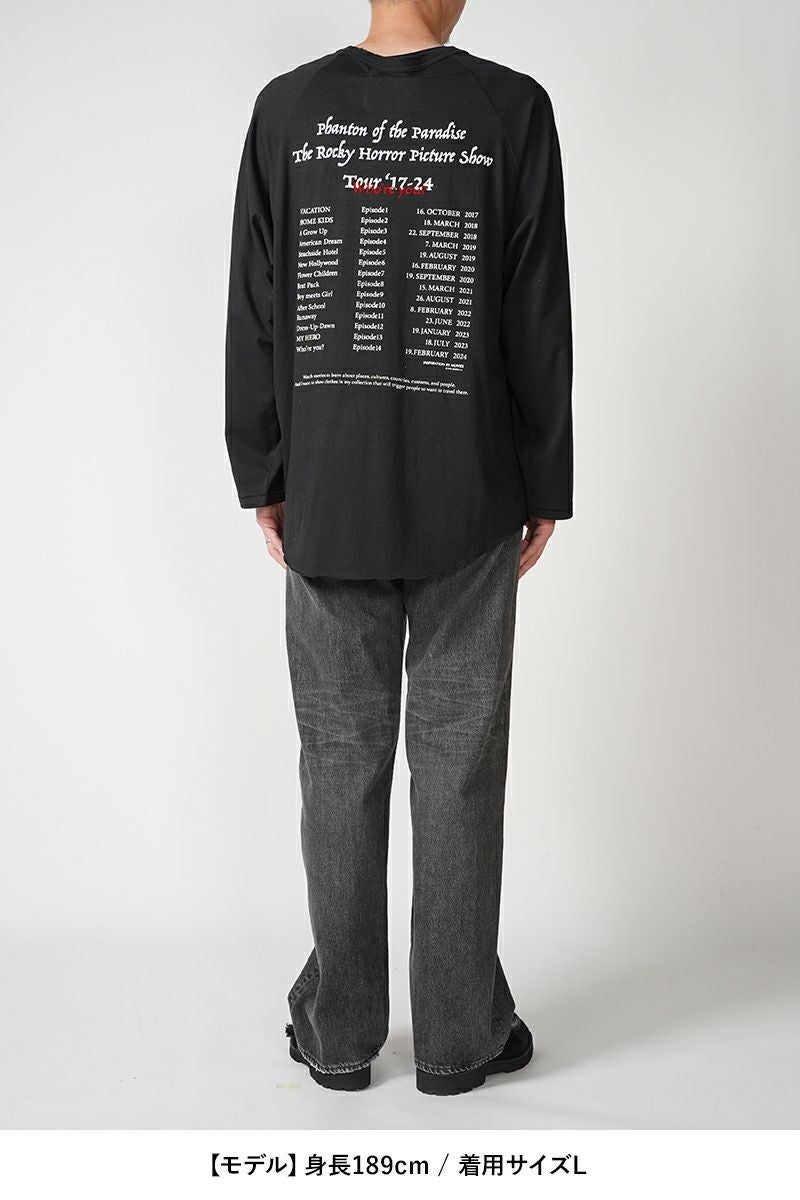 DAIRIKU(ダイリク)Tour Raglan Tee ツアーラグランTシャツ 24AW C-11 -18