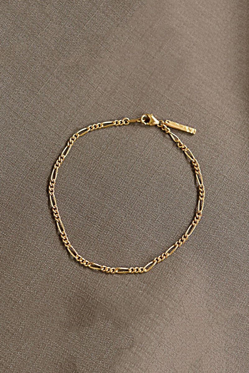 TEN.(テン)フィガロチェーンブレスレット GD BRG-0038