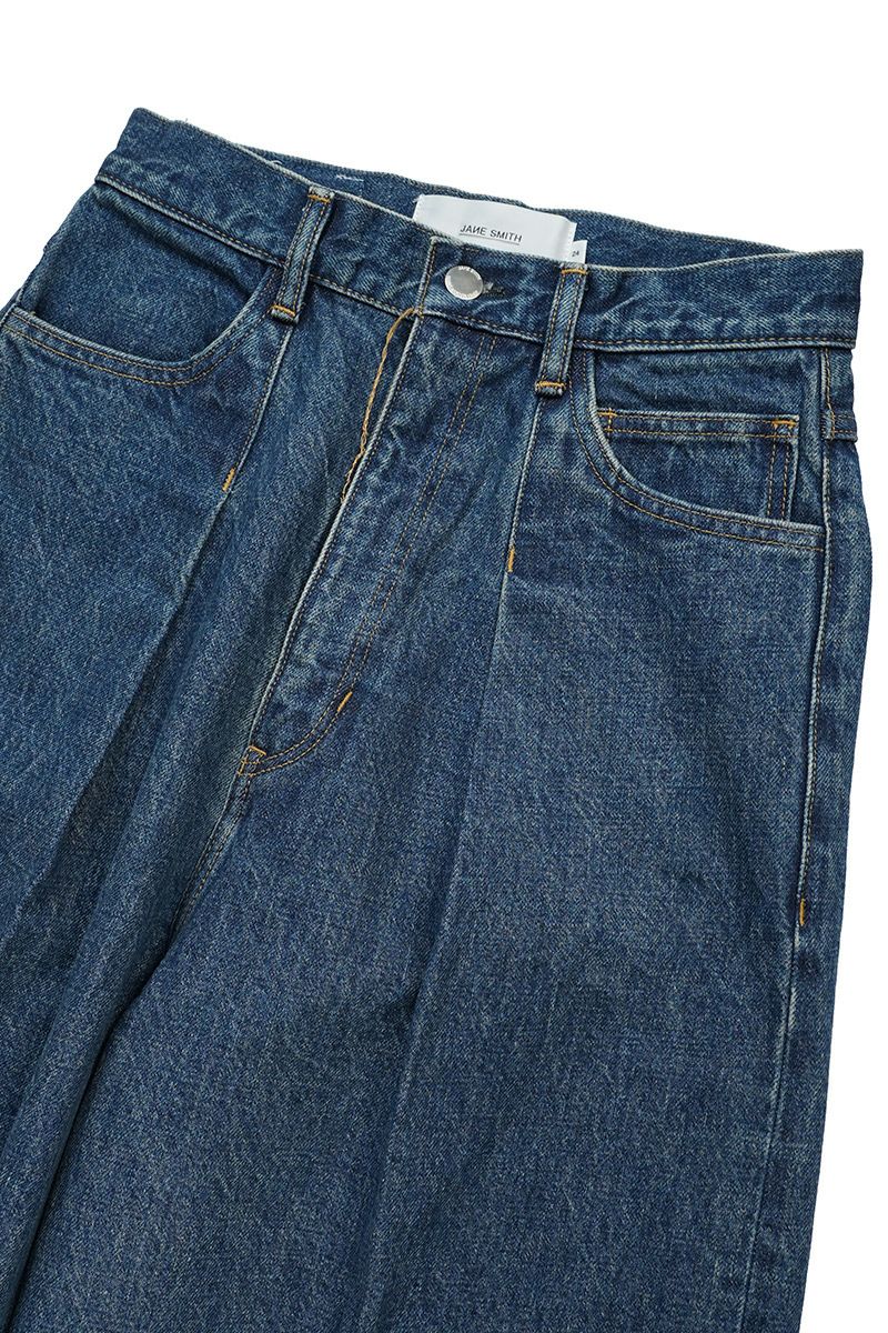 JANE SMITH(ジェーンスミス)14.5oz DENIM IN TUCK COMFORT TAPERED PANTS デニムインタックコンフォートテーパードパンツ 23WDM-#422L-VW -2