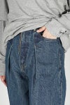 JANE SMITH(ジェーンスミス)14.5oz DENIM IN TUCK COMFORT TAPERED PANTS デニムインタックコンフォートテーパードパンツ 24SDM-#422L-VW -1