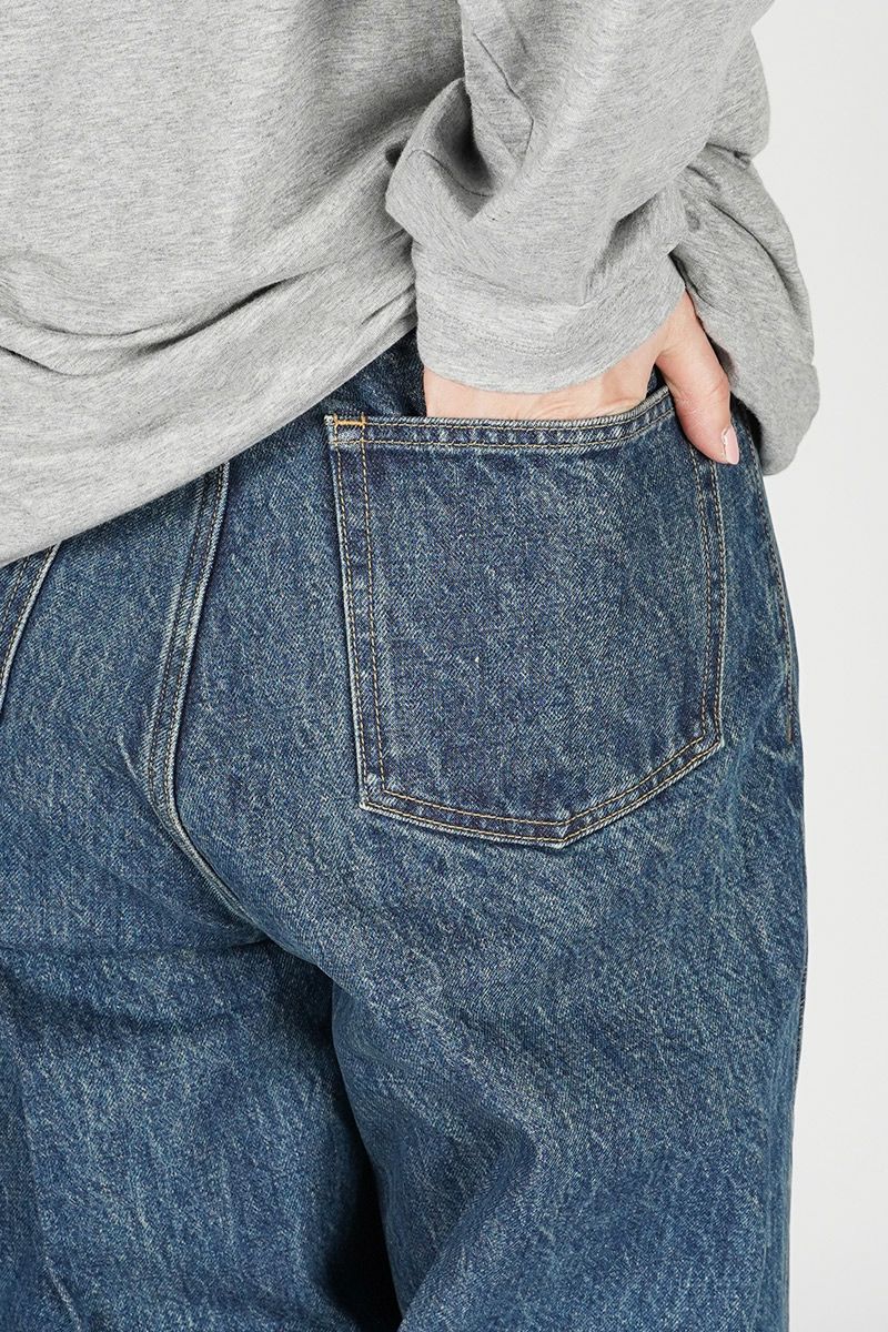 JANE SMITH(ジェーンスミス)14.5oz DENIM IN TUCK COMFORT TAPERED PANTS デニムインタックコンフォートテーパードパンツ 24SDM-#422L-VW -2