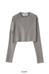 JANE SMITH(ジェーンスミス)16G LAME KNIT RIB PULLOVER ラムニットリブプルオーバー 24SKN-314L -8