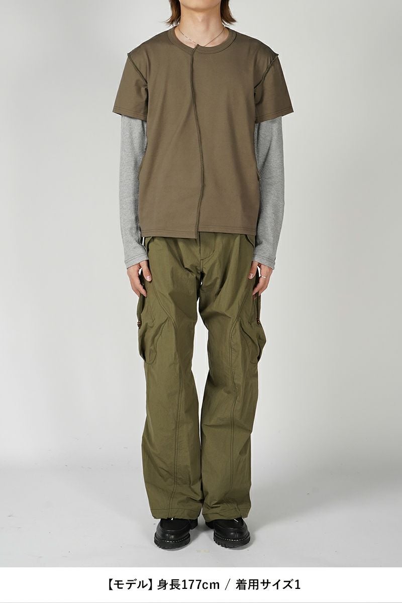NVRFRGT(ネバーフォーゲット)3D TWISTED CARGO PANTS 3Dツイステッドカーゴパンツ NF241P02 -7