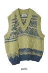 JANE SMITH(ジェーンスミス)3G OVERSIZED CANAADIAN SWEATER VEST 23WKN-#917S -10
