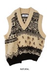 JANE SMITH(ジェーンスミス)3G OVERSIZED CANAADIAN SWEATER VEST 23WKN-#917S -11