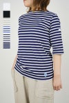 ORCIVAL(オーシバル)40/2 ボートネックハーフスリーブ ボーダー　BOATNECK HALFSLEEVE BORDER OR-C0136 BFJ