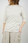 ORCIVAL(オーシバル)40/2 ボートネックハーフスリーブ ボーダー　BOATNECK HALFSLEEVE BORDER OR-C0136 BFJ -1