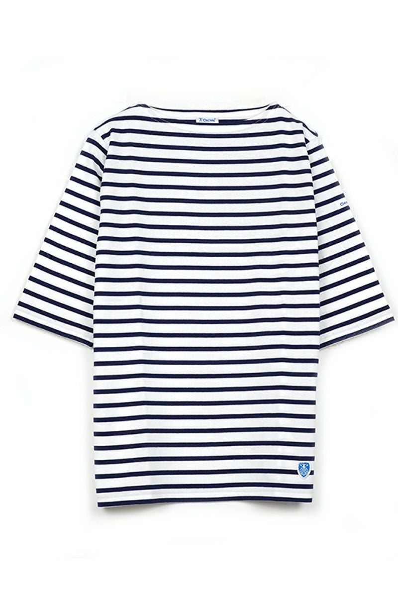 ORCIVAL(オーシバル)40/2 ボートネックハーフスリーブ ボーダー　BOATNECK HALFSLEEVE BORDER OR-C0136 BFJ -4