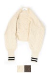 JANE SMITH(ジェーンスミス)5G ARAN SLEEVE SWEATER 23WKN-#921S