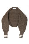 JANE SMITH(ジェーンスミス)5G ARAN SLEEVE SWEATER 23WKN-#921S -1