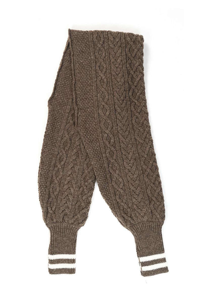 JOHN MASON SMITH ジョン メイソン スミス 23AW 5G ARAN SLEEVE SWEATER アランスリーブニットセーター 23WKN-921S ブラック L JOHN MASON SMITH ジョン メイソン スミス 23AW 5G ARAN SLEEVE