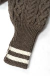 JANE SMITH(ジェーンスミス)5G ARAN SLEEVE SWEATER 23WKN-#921S -3