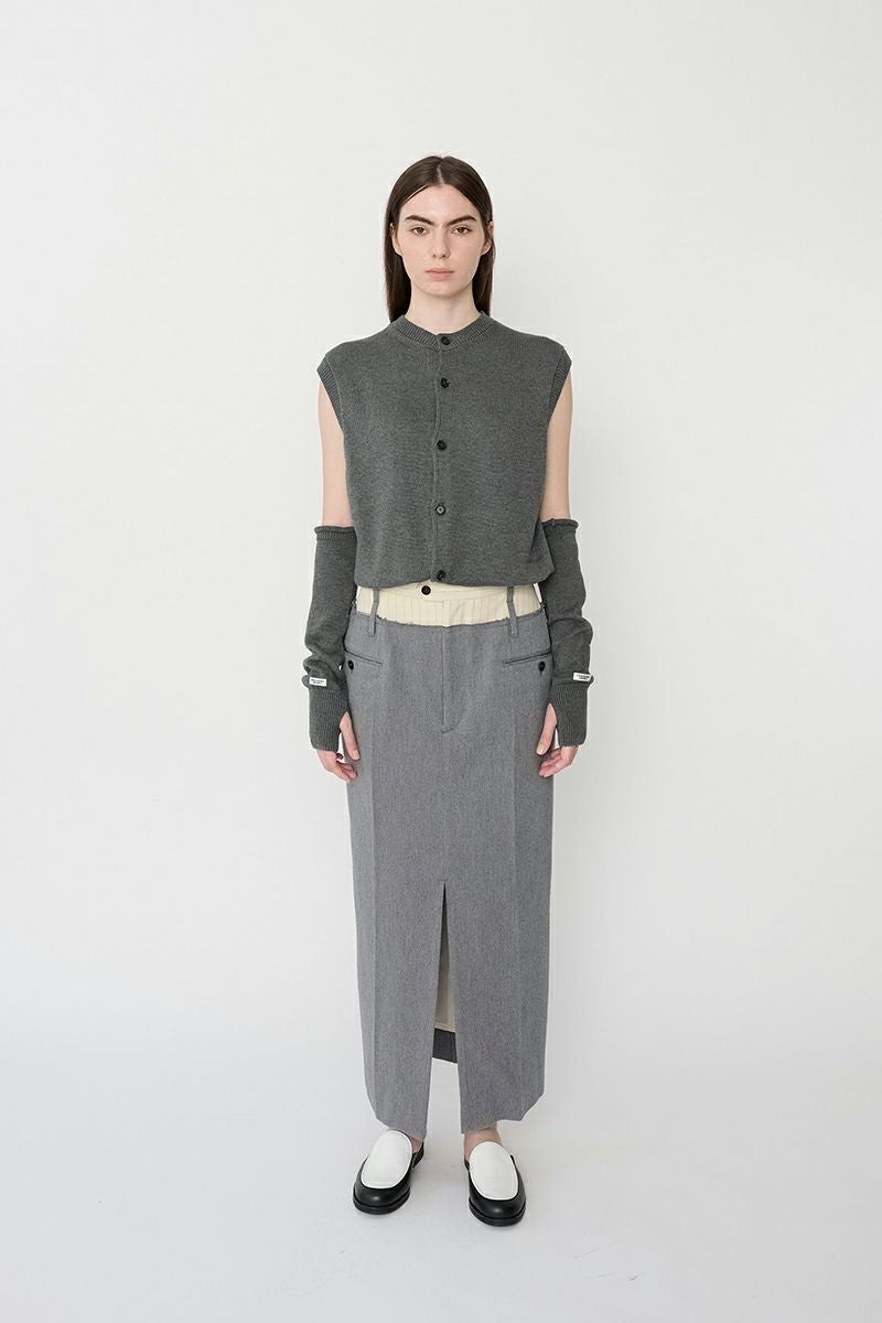 JANE SMITH(ジェーンスミス)7G CREW NECK FRONT BUTTON VEST クルーネックフロントボタンベスト 24SKN-#241S -9