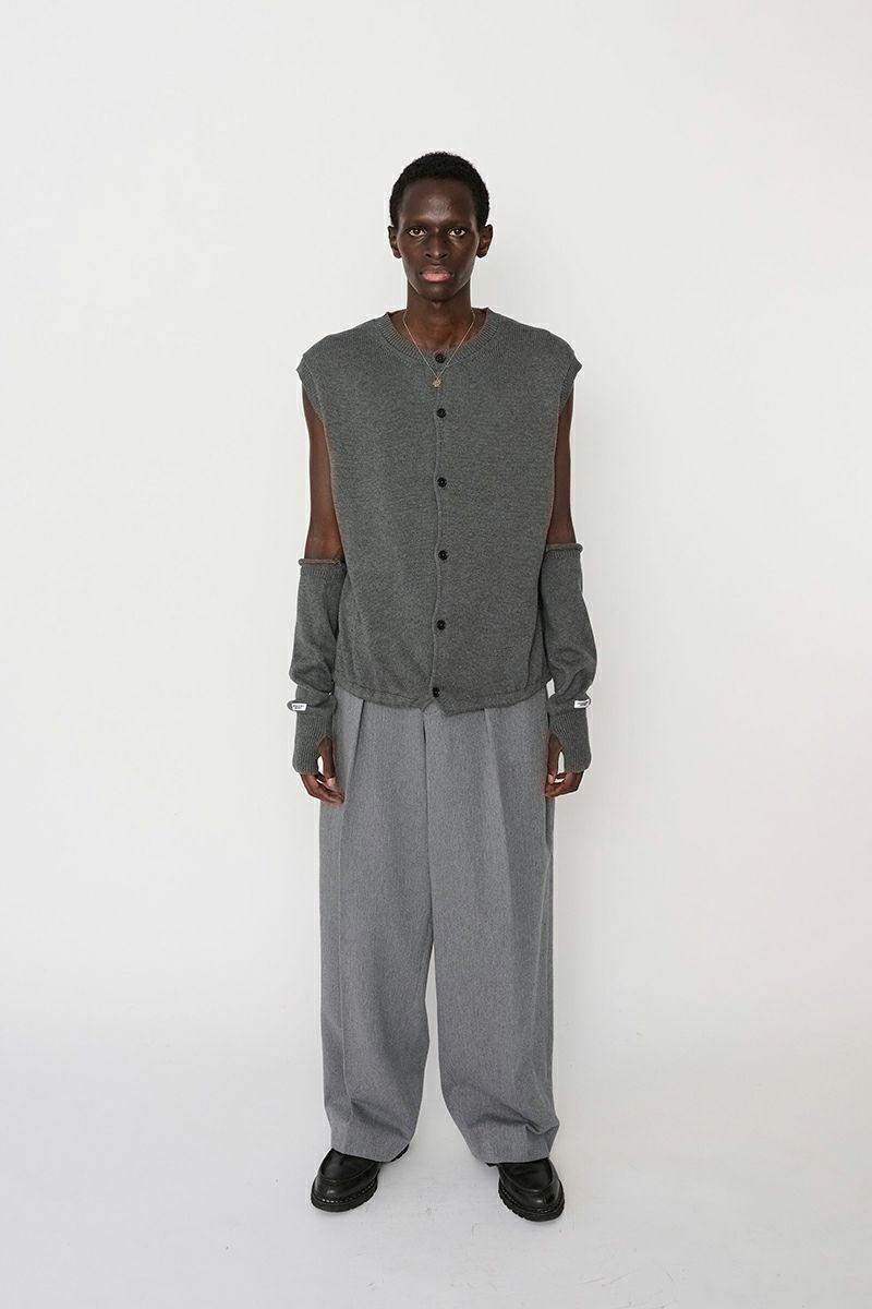 JANE SMITH(ジェーンスミス)7G CREW NECK FRONT BUTTON VEST クルーネックフロントボタンベスト 24SKN-#241S -10