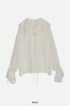 NOUNLESS(ナウンレス)AIRY RUFFLE OVER BLOUSE エアリーラッフルオーバーブラウス 112410430160 -12