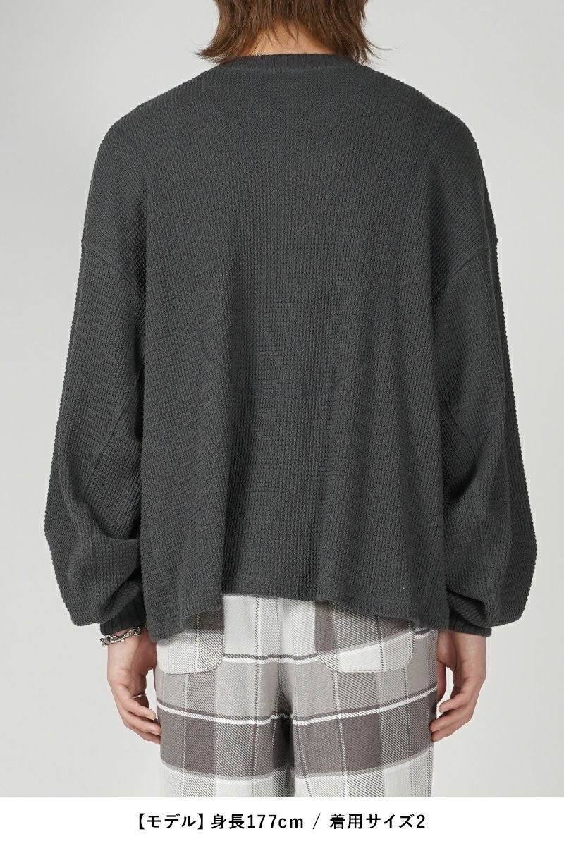 refomed(リフォメッド)AZEAMI THERMAL TEE 畦編みサーマルTシャツ RECU-001 -19